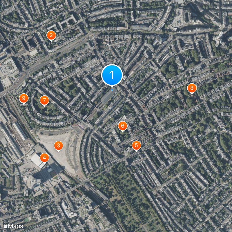 Earl's Court tube station Map