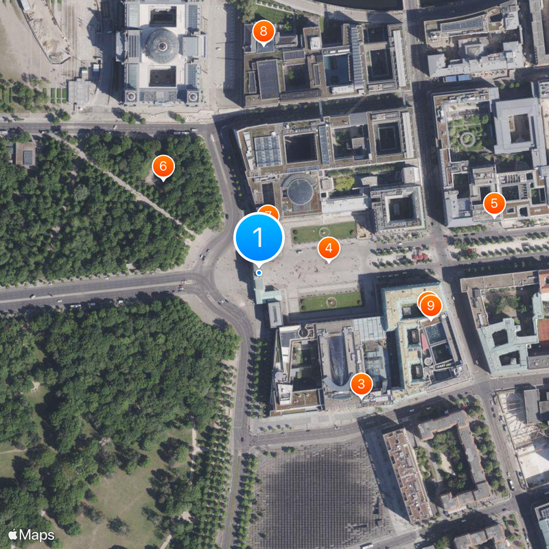 Brandenburger Tor Kaart