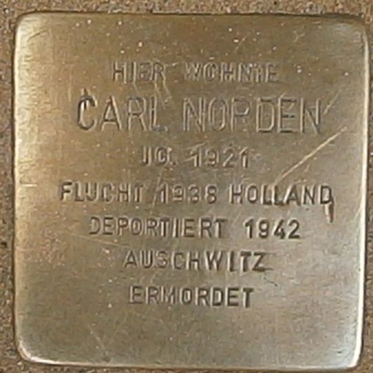 Stolperstein für Carl Norden