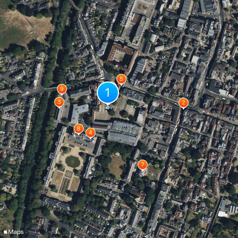 Winchester Castle Map
