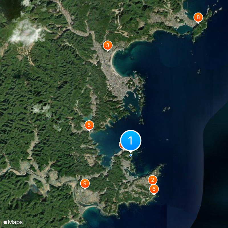 Taiji dolphin drive hunt Map