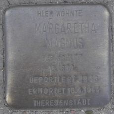 Stolperstein dedicated to Margaretha Magnus