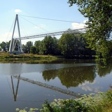 Pipeline bridge over the Elbe in Velké Zboží