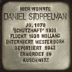 Stolperstein à la mémoire de Daniel Stoppelman