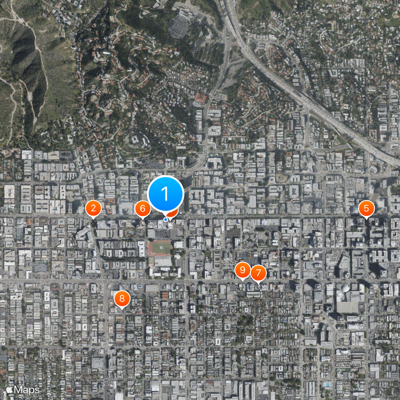 Hollywood Masonic Temple Map