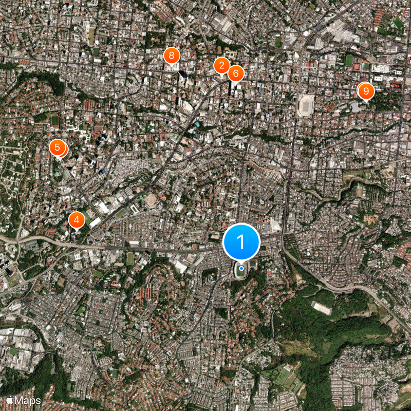 Estadio Cuscatlán Carte