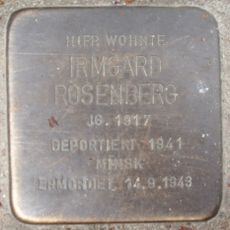 Stolperstein dedicated to Irmgard Rosenberg