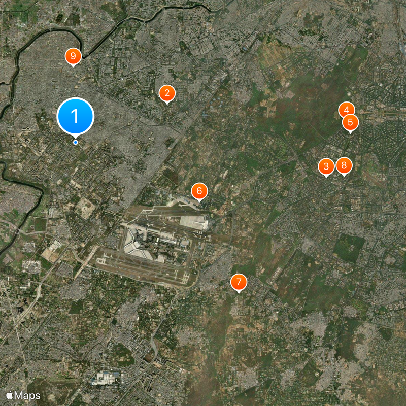 Dwarka Sub City 地図