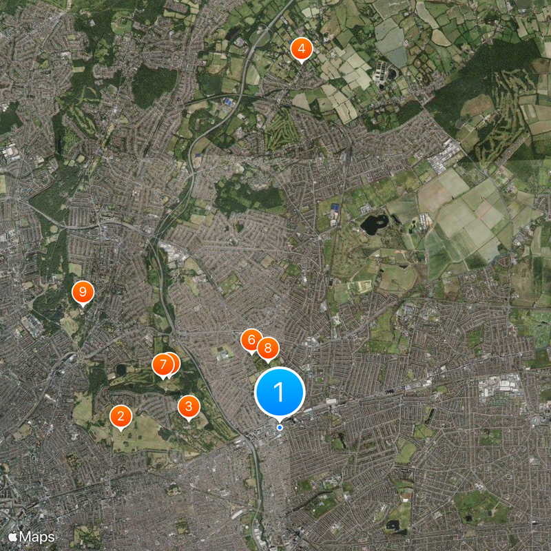 London Borough of Redbridge Karte