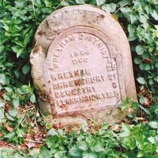 Milestone at Abercynllaith