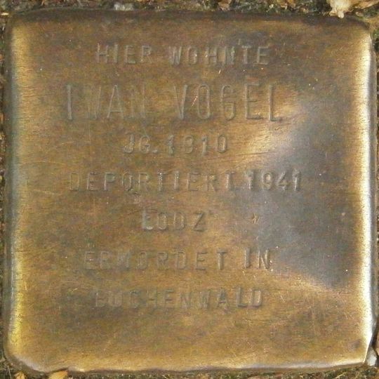 Stolperstein dedicated to Iwan Vogel