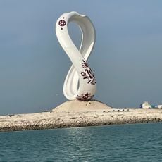 Fifa World Cup Qatar 2022 Logo Statue