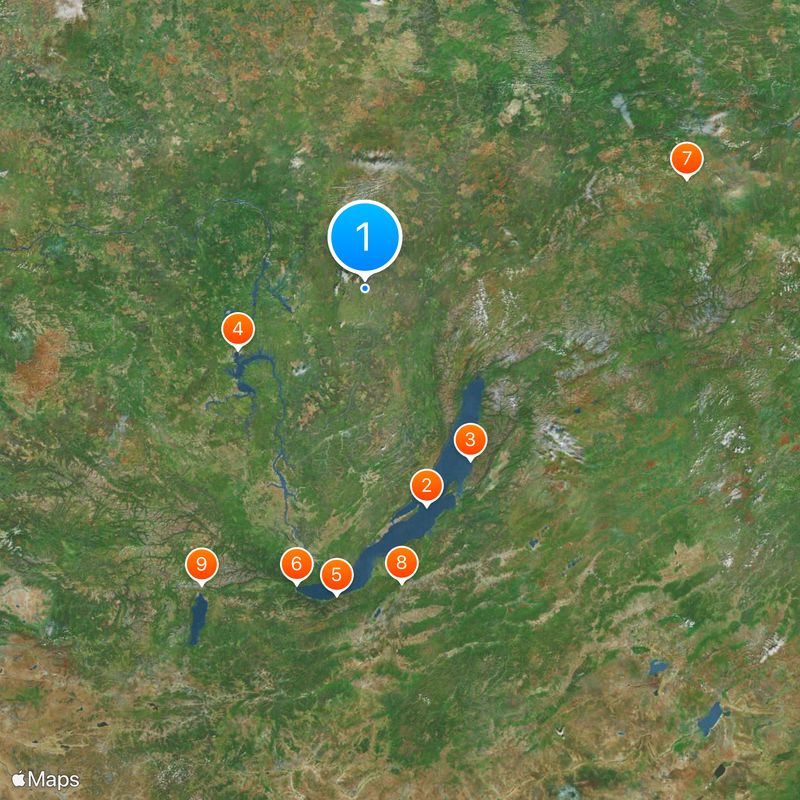 Oblast d'Irkoutsk Carte