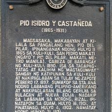 Pio Isidro y Castañeda historical marker