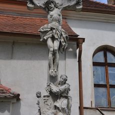 Wayside cross near church of Saints Peter and Paul