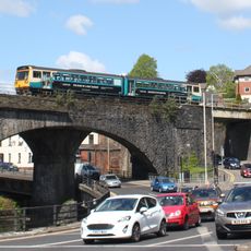 Taff Vale Railway Viaduct Over Mill Street Including Masonry Weir