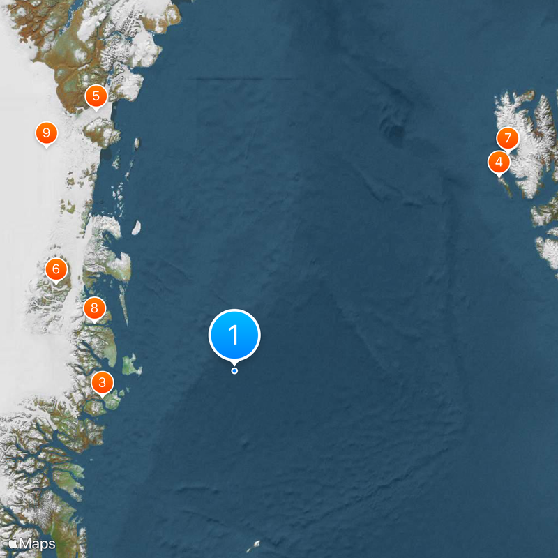 Greenland Sea Map