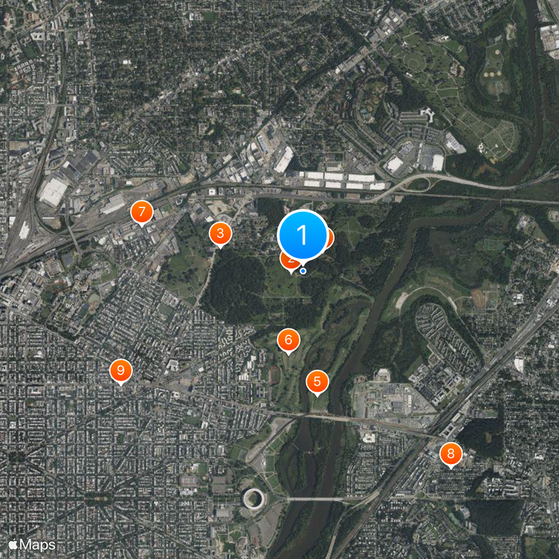 United States National Arboretum Mappa