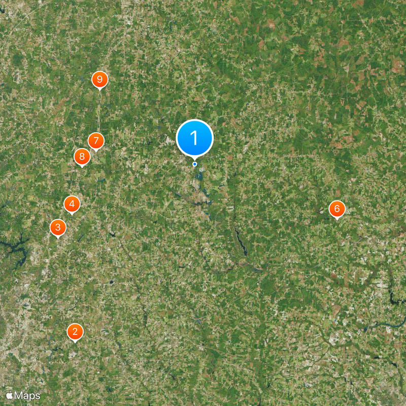 Condado de Franklin Mapa