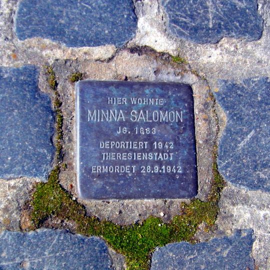 Stolperstein en memoria de Minna Salomon