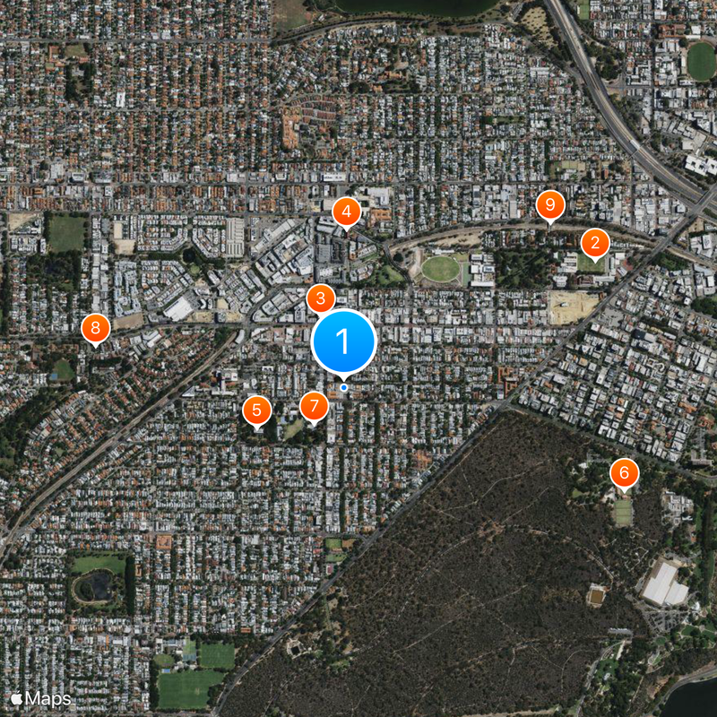 Subiaco Mapa