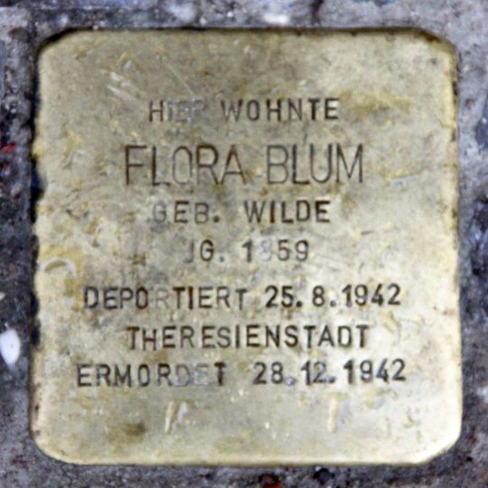 Stolperstein für Flora Blum