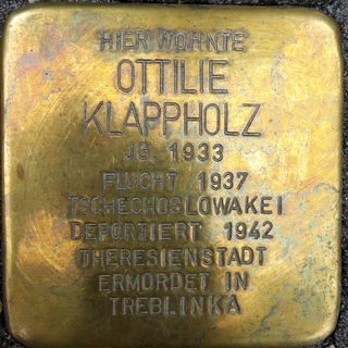 Stolperstein dedicated to Ottilie Klappholz