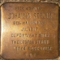 Stolperstein dedicated to Johanna Streim