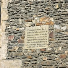 Pamětní deska k prusko-rakouské válce 1742 na kostele svatých Petra a Pavla v Čáslavi