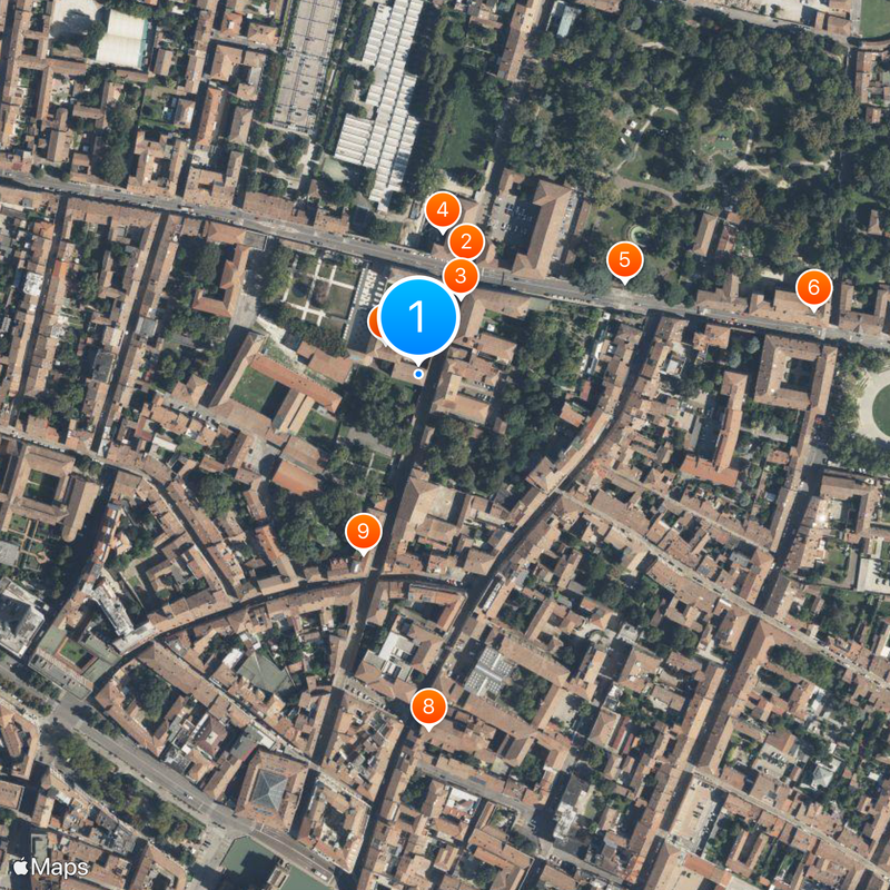 Palazzo dei Diamanti Map