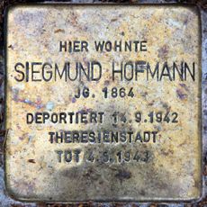 Stolperstein en memoria de Siegmund Hofmann