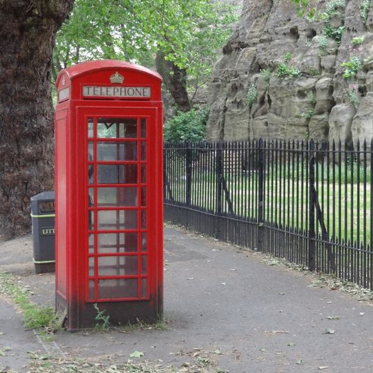 K6 Telephone Kiosk Opposite Newcastle House