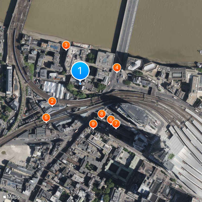 Southwark Cathedral Karte