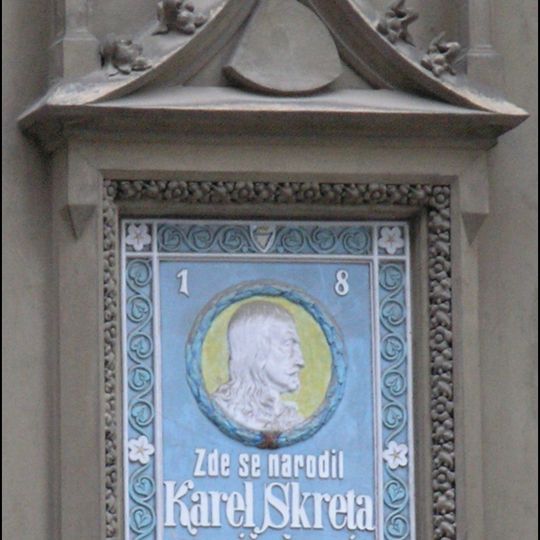 Pamětní deska Karla Škréty