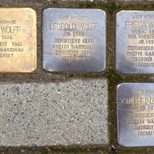Stolperstein dedicated to Otto Wolff