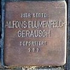 Stolperstein à la mémoire de Alfons Blumenfeld-Gerausch