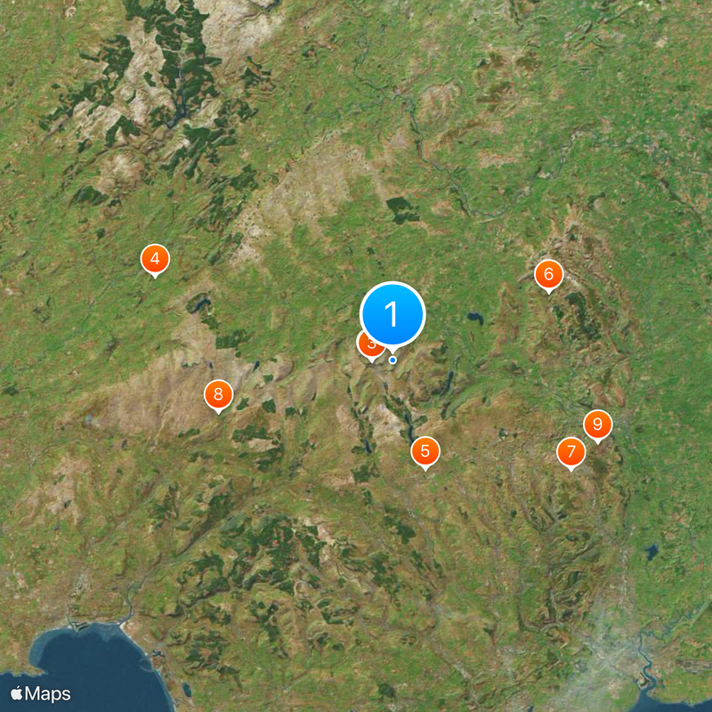 Bannau Brycheiniog National Park Map