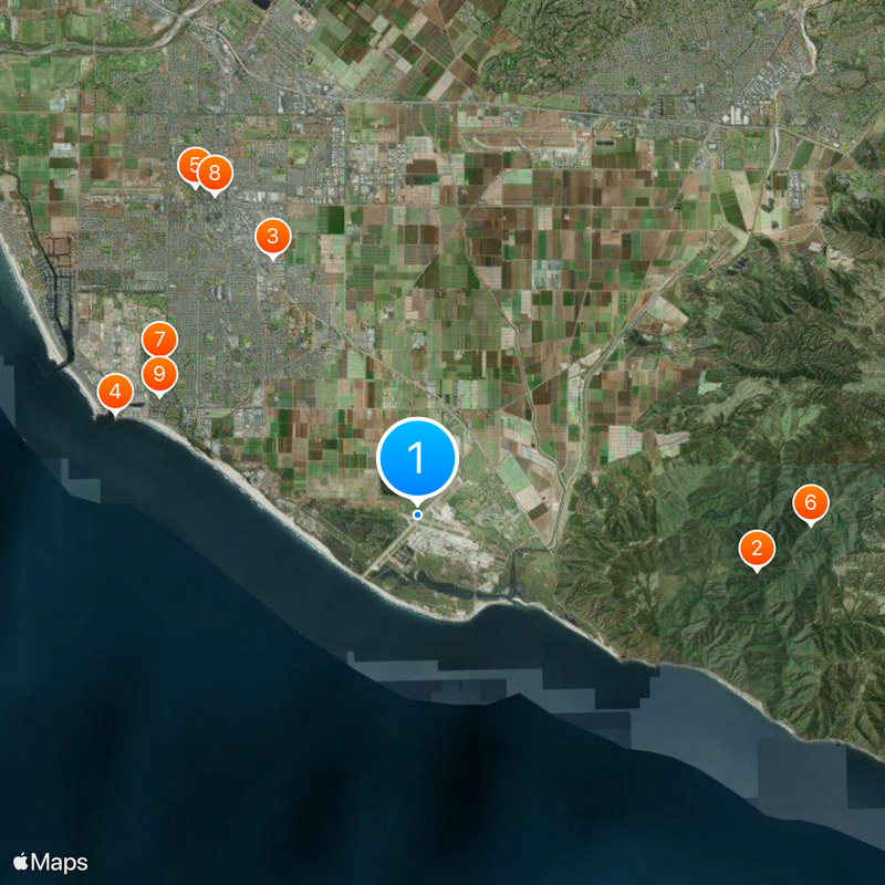 Naval Base Ventura County Map