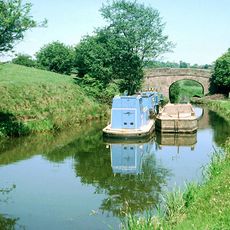 Bridge over canal (Wall Grange Farm) at NGR SJ 980 549