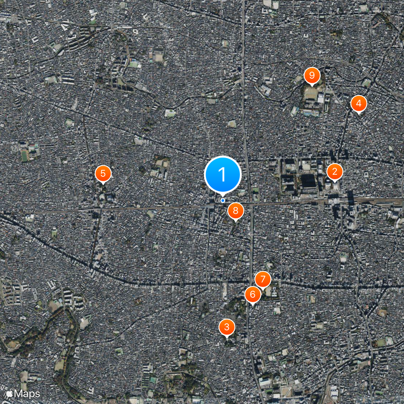 Greens Japan Map