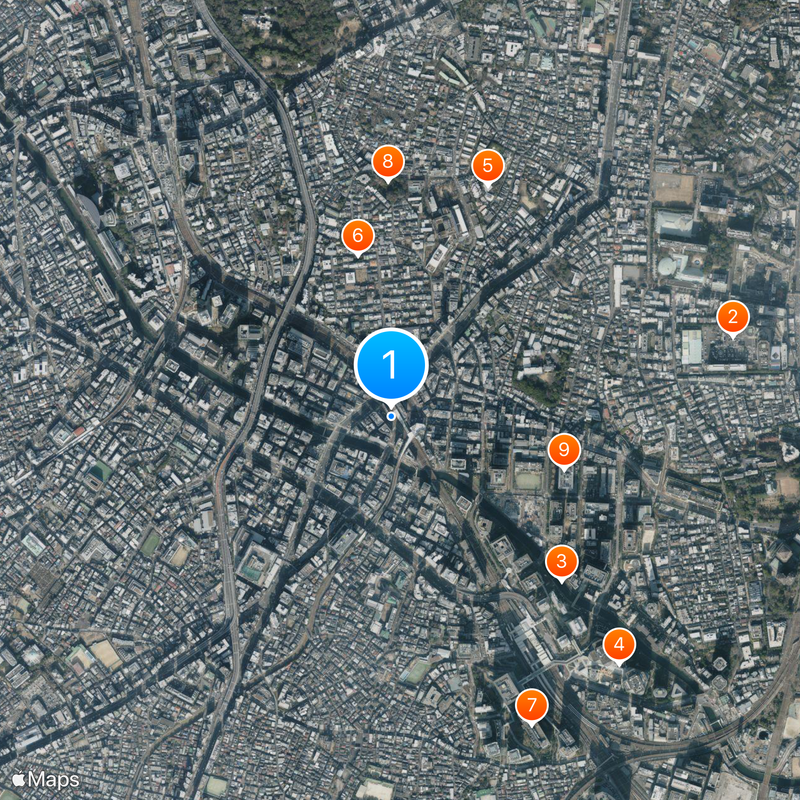 Gotanda Map