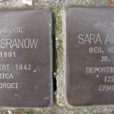 Stolperstein à la mémoire de Simon Agranow