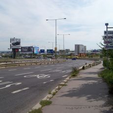 Bridge of Černokostelecká street over Jižní spojka