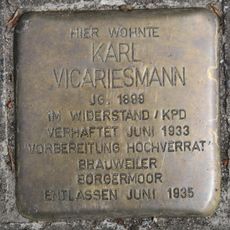 Stolperstein à la mémoire de Karl Vicariesmann