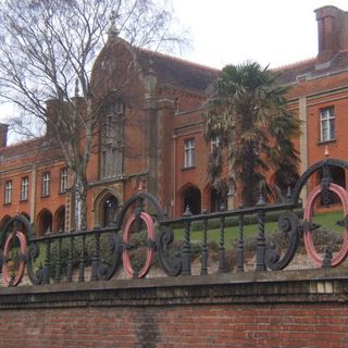 Forecourt Wall, With Iron Balustrade Of Seckford Hospital