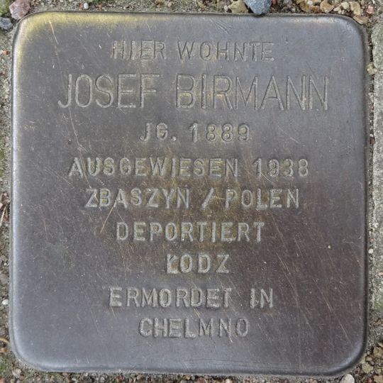Stolperstein für Josef Birmann