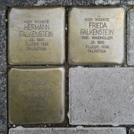 Stolperstein à la mémoire de Frieda Falkenstein