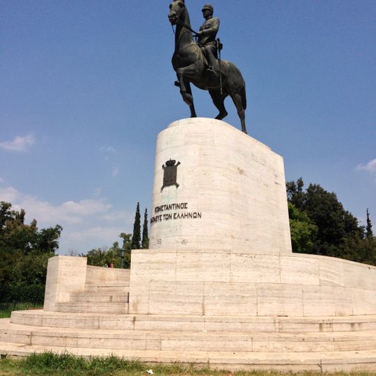 King Konstantine I statue, Athens
