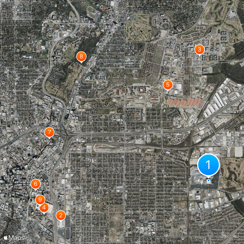 Frost Bank Center Mappa