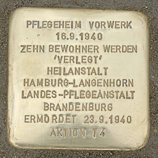 Stolperstein Pflegeheim Vorwerk